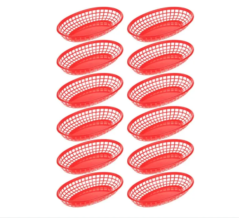 Fast Food Basket Fries Burger Baskets Fry Tray for Hot Dogs