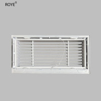 Grille de ventilation linéaire moderne en alliage d'aluminium durable pour climatisation de plafond en entrepôt et salon