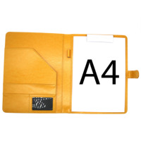 Coussin en cuir couleur or Sigma Gamma Rho Business Padfolio