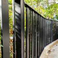 Clôture en alliage d'aluminium décorative de nouvelle conception, garde-corps élégant pour jardin, cour, villa, clôture domestique
