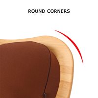 Table en bambou pour ordinateur Portable, support pour ordinateur Portable avec coussin et fente pour tablette