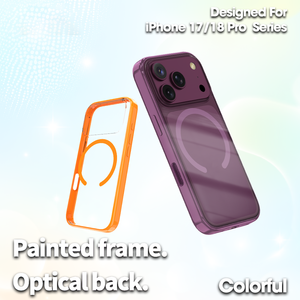 เคสโทรศัพท์แม่เหล็กใสแบบขายส่งสำหรับ iPhone 16 17 18 Pro Max ป้องกันกล้อง สีสันสดใส รับผลิตแบบ OEM ODM - Product Image 3