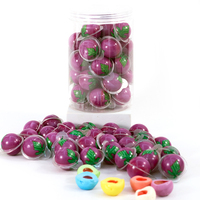 Fabrieksdirecte verkoop Halal grappige fruitige aardbei globe oog vlag snoepjes fruit sandwich Halloween aanbieding