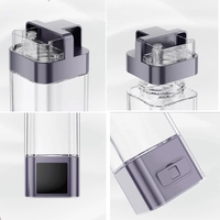 Bouteille d'eau carrée à hydrogène avec filtre Générateur d'eau à hydrogène Cadeau pour journée spéciale Écran tactile Bouteille d'eau riche en hydrogène