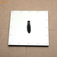Bmeelee — pomme de douche LED à pluie, en acier inoxydable 304, forme carrée, 12 pouces, avec éclairage à led, pour salle de bain