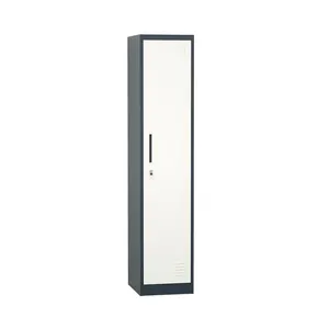 Metal Locker Vertical 1 Door Cupboard For Clothes Classifiable Single Door Steel Locker Cabinets