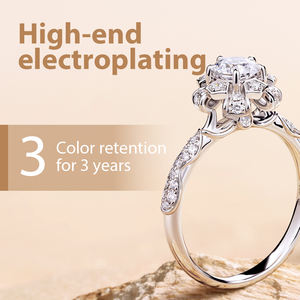 Boucles d'oreilles en diamants de laboratoire certifiés DE VVS de 0,5 à <span class=keywords><strong>2</strong></span> carats, design de lunette, bijoux fins - Product Image 5