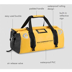 Bolsa de lona impermeable para motocicleta Custom bscl de 55L, bolsa trasera para motocicleta, bolsa de viaje para motocicleta para el asiento trasero - Product Image 4