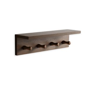 Wooden storage <b>rack</b>, wall-mounted <b>shelf</b>, entryway, bedroom, wooden coat <b>rack</b>, entryway, study, living room, bedroom storage <b>rack</b> - Product Image 5