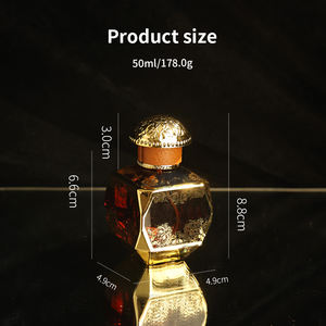 ขวดน้ำหอม <span class=keywords><strong>Eric</strong></span> 50 มล. สำหรับตลาดตะวันออกกลาง แบบพ่นละอองละเอียด ให้ความชุ่มชื้น ขวดแก้ว - Product Image 3