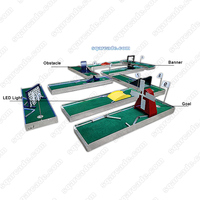 Kit d'accessoires de golf électrique miniature LED d'extérieur avec tapis en gazon, équipement de terrain de jeu d'extérieur, simulateur de golf mobile