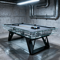 Table de billard de luxe de haute qualité Dragon River, 7 pieds, 8 pieds, 9 pieds, en verre, qualité tournoi, durable, intérieur/extérieur, pour la maison