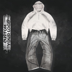 ชุดลำลองคุณภาพสูง เสื้อฮู้ดดี้ผู้ชายทรงหลวมแบบสั่งทำพิเศษ และกางเกงวอร์มทรงหลวมเนื้อผ้าหนา สำหรับฤดูใบไม้ร่วง - Product Image 1