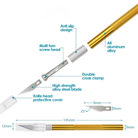 Foska – Kit de 5 Lames de Précision pour Gravure, Artisanat, Bricolage, Réparation de Modèles, Sculpture et Scalpel Multi-usages