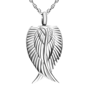 Sayap malaikat kremasi kalung Memorial abu liontin sayap kalung perhiasan pemakaman baja nirkarat Beruntung kenang-kenangan abu guci - Product Image 4