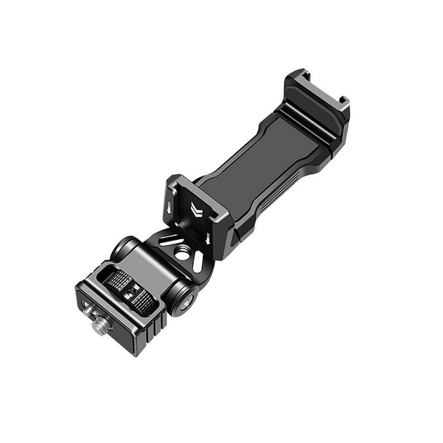 Custom Stainless Steel CNC Machined Phone Tripod Mount Holder Accessories Adjustable Design for Smartphone Photography