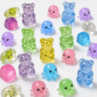 Vente en gros de jouets fantaisie pour enfants, boîte mystère animaux scintillants, jouet anti-stress à remontée lente, jouet sensoriel souple