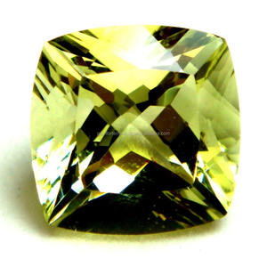 Cojín de Cuarzo Limón Natural Forma de Corte Piedra Preciosa, Corte Facetado, Tamaño Calibrado, Piedras Preciosas Curativas para Uso EN LA Fabricación de Joyas - Product Image 4