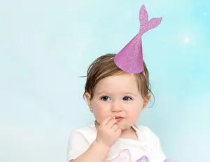 Set de Decoración de Fiesta de Cumpleaños con Temática de la <span class=keywords><strong>Sirenita</strong></span>, Globos de Látex con Cola de Sirena y Gorro para Fiesta Infantil - Product Image 4