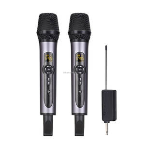 ميكروفون لاسلكي ديناميكي معدني احترافي من TNH ، ميكروفون لاسلكي UHF لتعليم أداء المسرح والحفلات - Product Image 5