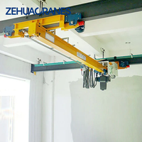 Pont roulant monopoutre de style européen de 10 tonnes, portée 10 m, avec palan électrique télécommandé de 9 tonnes, personnalisé - Prix