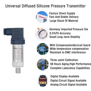 Sensore WTsensor 4-20mA PCM303D in acciaio inossidabile universale diffuso in silicio sensore di pressione trasduttore di pressione trasduttore di pressione - Product Image 4