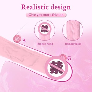 Jolly Space OEM realista Premium silicona adulto juguete consolador vibrador para el placer de las mujeres diseño Original masturbador - Product Image 3