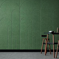 Panneau de fibre de polyester OEM Panneau insonorisant Rainures Panneaux acoustiques Panneau mural