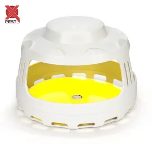 Piège à puces d'intérieur à lumière LED X-Pest pour la lutte antiparasitaire respectueuse des animaux de compagnie avec disques de recharge collants Piège à mouches