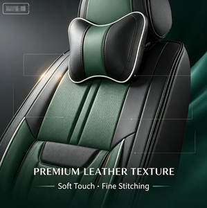 Kit Coprisedili <span class=keywords><strong>Auto</strong></span> in Pelle di Lusso per Tutto l'Anno, Resistenti all'Usura e alle Macchie, Morbidi, Flessibili e Regolabili - Product Image 2