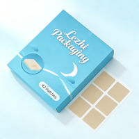 Boîte d'emballage en carton blanc pour patchs de sommeil imprimés mat de haute qualité