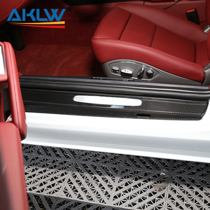 Decorazione di copertura del pedale di benvenuto con Logo esterno per <span class=keywords><strong>Porsche</strong></span> 718/911 <span class=keywords><strong>accessori</strong></span> in vera fibra di carbonio - Product Image 6