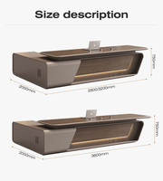 Ensemble de bureau et de chaise de direction modulaire en MDF facile à assembler, design moderne, mobilier de bureau sain