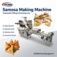 Machine à plier les samosas, haute efficacité, utilisation facile, design compact, équipement de formage de snacks pour la production de samosas