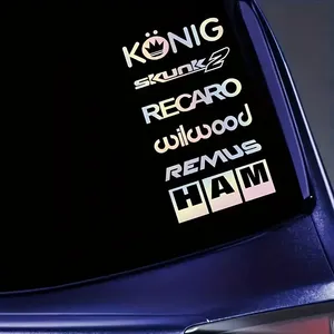 6 pegatinas de vinilo impermeables <span class=keywords><strong>para</strong></span> coche y motocicleta, decoración de carrocería, universales <span class=keywords><strong>para</strong></span> coche, motocicleta y bicicleta - Product Image 3