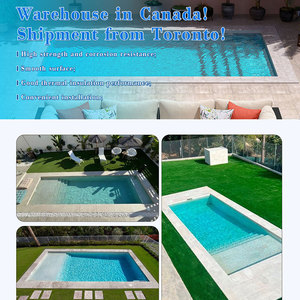 저가 맞춤형 대형 유리섬유 지중 수영장 스파 야외 장비 완비 세트 (파이버글라스 인그라운드 수영장) - Product Image 3