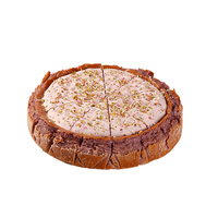 Gâteau Basque aux Myrtilles Surgelé 850g 8 Pouces, Crémeux, Faible en Matières Grasses, Rond, avec Chocolat, pour Restaurants, Hôtels, Buffets