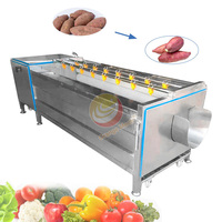 Machine à laver et à éplucher les légumes et les fruits, brosse à carottes, équipement de lavage, graines d'olives, nettoyage du tambour