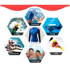 Soleil UV UPF50 + Pêche <span class=keywords><strong>Surf</strong></span> Zipper Rashguard Watersports Manches Longues Personnalisé Rashguard Rashguard <span class=keywords><strong>Surf</strong></span> Logo pour Hommes et Femmes - Product Image 5