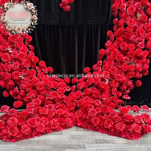 ซุ้มดอกไม้ประดิษฐ์รูปหัวใจสีแดงคุณภาพสูง ทำมือ กลิ่นหอมเหมือนจริง สำหรับตกแต่งวันวาเลนไทน์ งานแต่งงาน และเปิดเทอม - Product Image 3