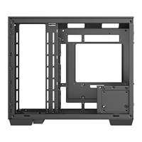 Boîtier PC Gamer AntarcChill Nouveau Design Noir en Verre Trempé sur Trois Côtés, Tour Moyenne Préinstallée, Boîtiers et Tours d'Ordinateur Anti-Poussière
