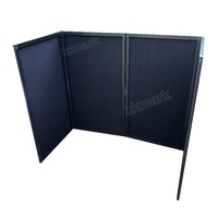 Écran de couverture pliable pour DJ audio disco Electromarket, 4 panneaux, façade de stand