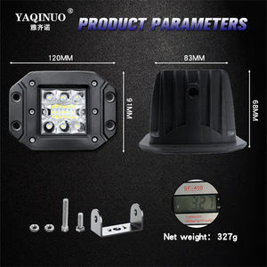 โคมไฟ LED แบบฟลัชเมาท์ออฟโร้ด36W 5นิ้ว12V 24V โคมไฟ LED ออฟโร้ดรถบรรทุกรถยนต์4x4 4WD เอทีวี LED บาร์แสง - Product Image 6