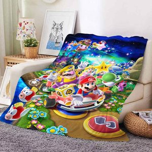 ผ้าห่มขนแกะพิมพ์ลายการ์ตูนมาริโอ้สุดน่ารักแบบขายส่งและสั่งทำได้ - Product Image 3