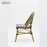 Meubles de jardin en aluminium, tables de banquet, chaise en rotin, chaise ronde en osier, design moderne, utilisation en extérieur
