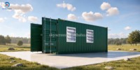 Bureau mobile en conteneur maritime de 20 pieds ou 40 pieds, personnalisable en usine, avec toilettes et salle de bain