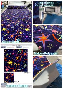 Tapis en rouleau pour la maison et le commerce au design original et coloré, motif personnalisé, style vibrant, 100% polyester, ignifuge, épaissi, pour bar et jeux d'arcade - Product Image 2