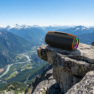 Factory Direct TWS Link for Music Fans BT5.4 7.4V 30W Laser Engraved Logo Fabric Mesh Portable <b>Speaker</b> for Hiking Picnic - Product Image 1