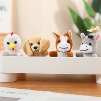 Figurine de poupée en peluche personnalisée, jouet de doigt d'action, unisexe, pour les fêtes, en feutre de coton, rembourrage en coton PP, jouets en peluche