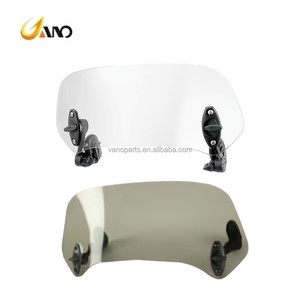 WANOU Extensión de Parabrisas para Motocicleta con Altura Ajustable, Deflector de Viento Universal Transparente de PC, Alerón con Clip - Product Image 5
